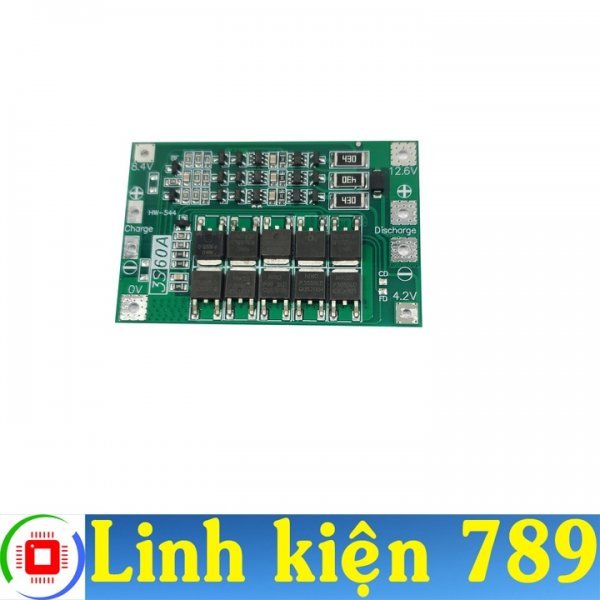 Mạch điều khiển sạc ắc quy 12V 3S 3.7V 60A 12.6V cùng một cổng